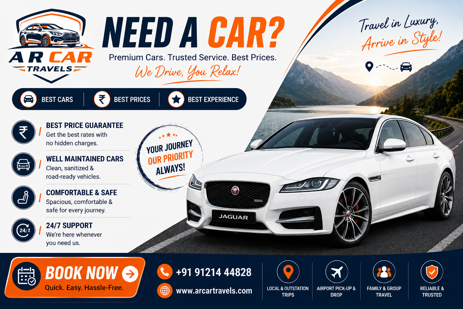 Jaguar car rental in Vijayawada